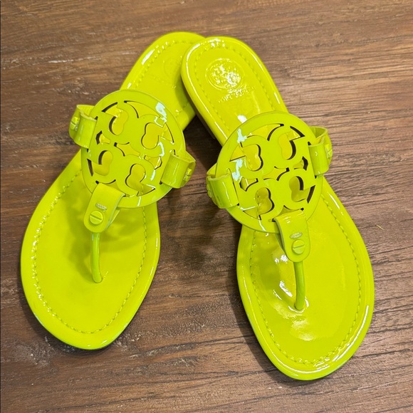 Tory Burch Shoes - Tory Burch Miller Patent Leather Fluo Neon  YELLOW